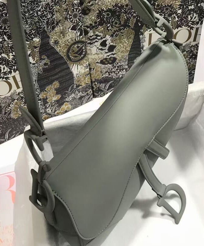 Christian Dior Saddle Ultra Matte Bag Gray